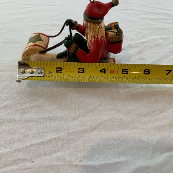 Vintage Roman - Bill Jauquet "Santa Sled" 1993 Ornament #56683 Santa riding sled - Picture 2 of 14
